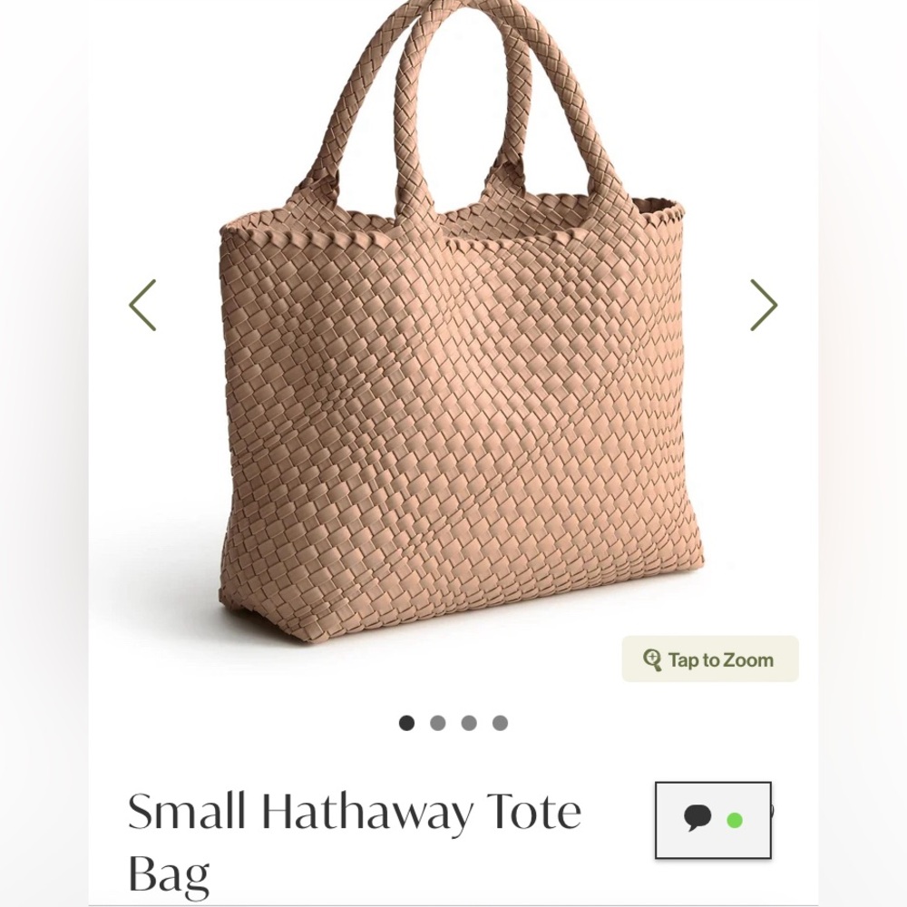 NEW Vera Bradley Small Hathaway Tote in Warm Taupe Faux Leather!